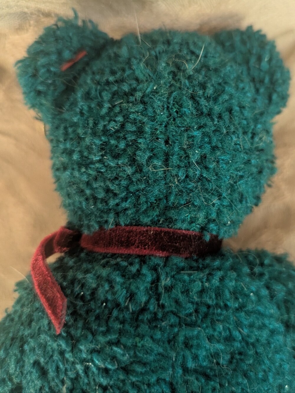 Ty Beanie Baby 2001 Holiday Teddy - Green Sparkle Christmas Bear Retired - Picture 5 of 9